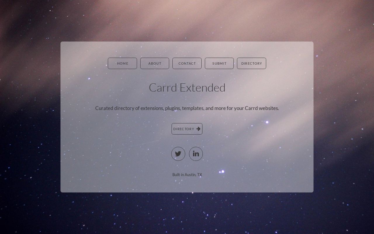 Carrd profile picture for @extensions